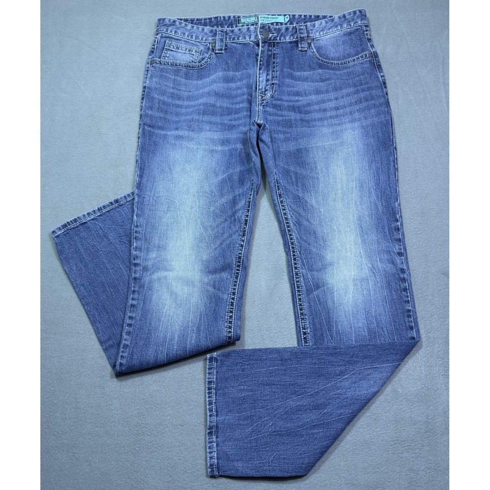 Rock&roll Denim Jeans Mens 38x36 Revolver Straight Slim Fit Rodeo Cowboy Ranch